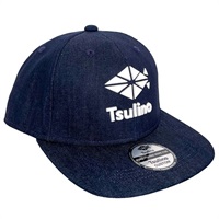 シリコンラバーフラットバイザーキャップ(デニム)